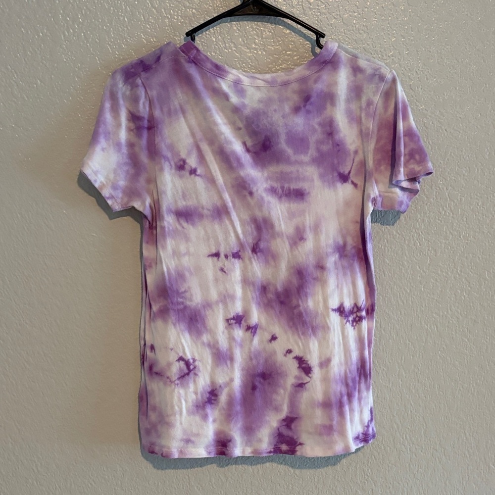 Chaser David Bowie Purple Tie-Dye Graphic T-Shirt - Picture 5 of 6